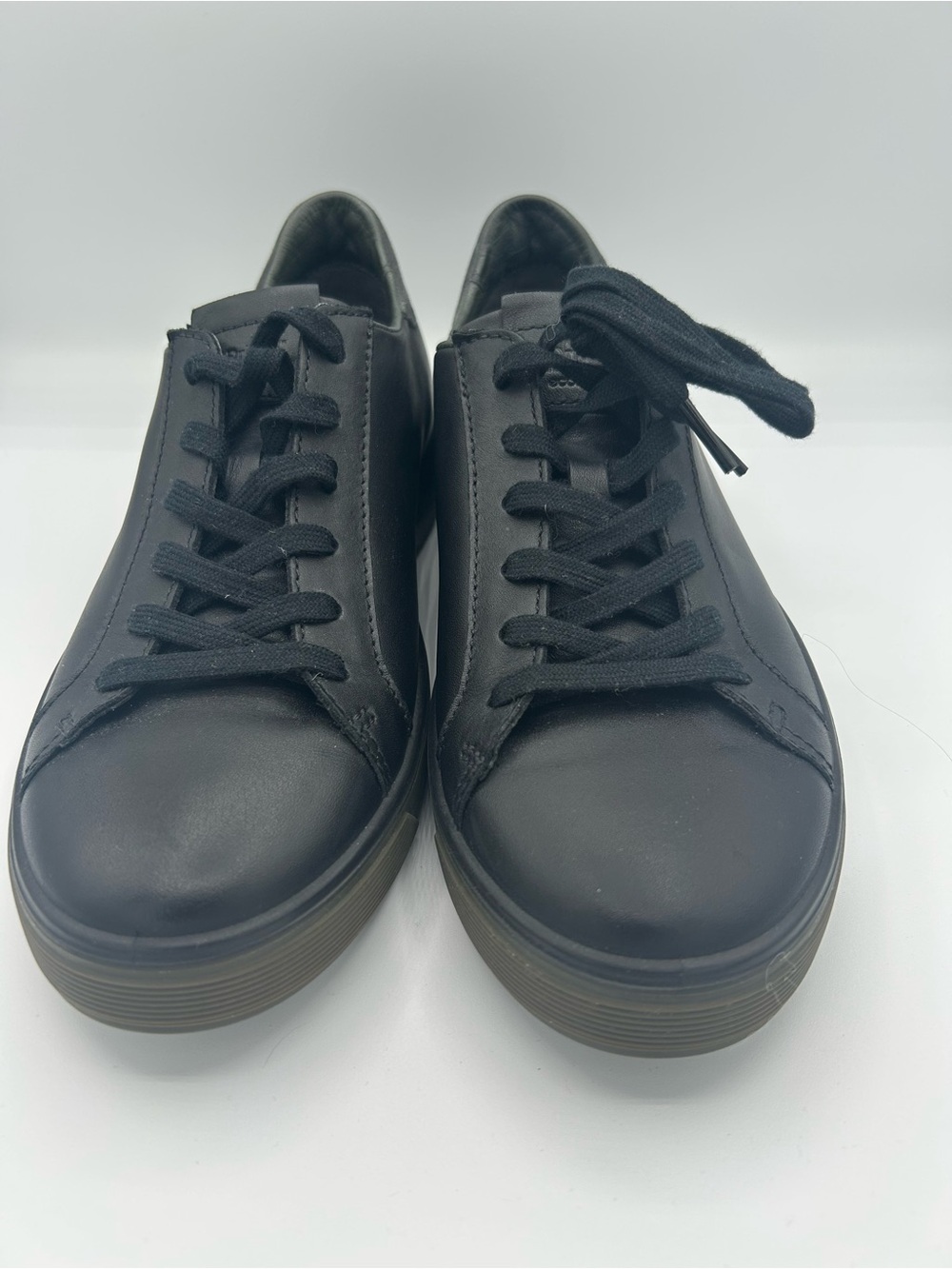 Men's ECCO Black Casual Leather Sneakers size 39 EU
